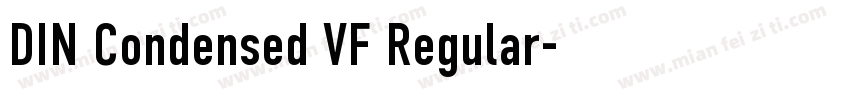 DIN Condensed VF Regular字体转换